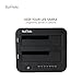 Spinido Dual Bay USB 3.0 Hard Drive Docking Station with Offline Clone Function Hard Drive Reader for 2.5 Inch and 3.5 Inch HDD SSD SATA (2 x 6TB Support, Black) (2.5&3.5)