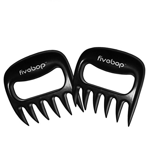 UPC 705615927536, Fivebop BPA Free Pulled Pork Shredder Barbecue Claws Meat Handlers Forks Heat Resistant Meat Claws for Shredding Handling &amp; Carving Food (Set of 2)