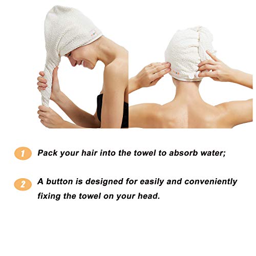 Exfoliating Loofah Sponge Pads, 2 Packs Natural Luffa Body Bath Sponge Body Scruber with 1 Pack Quick Dry Hair Cap for Men/Women Bath Spa and Shower - Thumbnail 3
