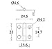Adiyer [10 Pack] 304 Stainless Steel Butt Hinges for Cabinet Cupboard Jewelry Box (25mm x 24.5mm x 1mm)