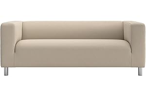 MASTERS OF COVERS Klippan Couch Cover Replacement for IKEA Klippan Loveseat Cover,Klippan Sofa Cover, Klippan Cover Only!(Light Khaki)