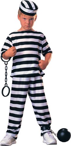 Father and Son Cop Inmate Costumes