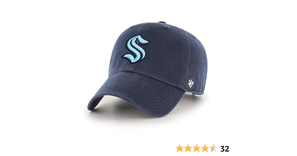 47 Seattle Kraken Hat NHL Clean Up Navy 