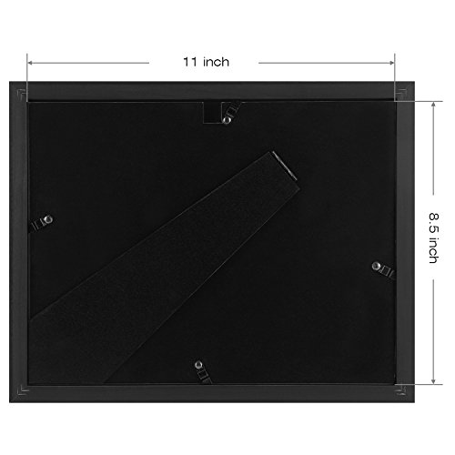 image for One Wall Upgrade Tempered Glass 8.5x11 Document Frame Black for 8.5x11