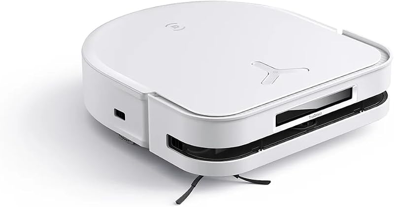 ECOVACS DEEBOT X5 Omni Robot Vacuum com estação tudo-em-um, 12800 Pa, ZeroTangle, TruEdge™ Adaptive Edge Mopping, esfregando com água quente a 70 °C