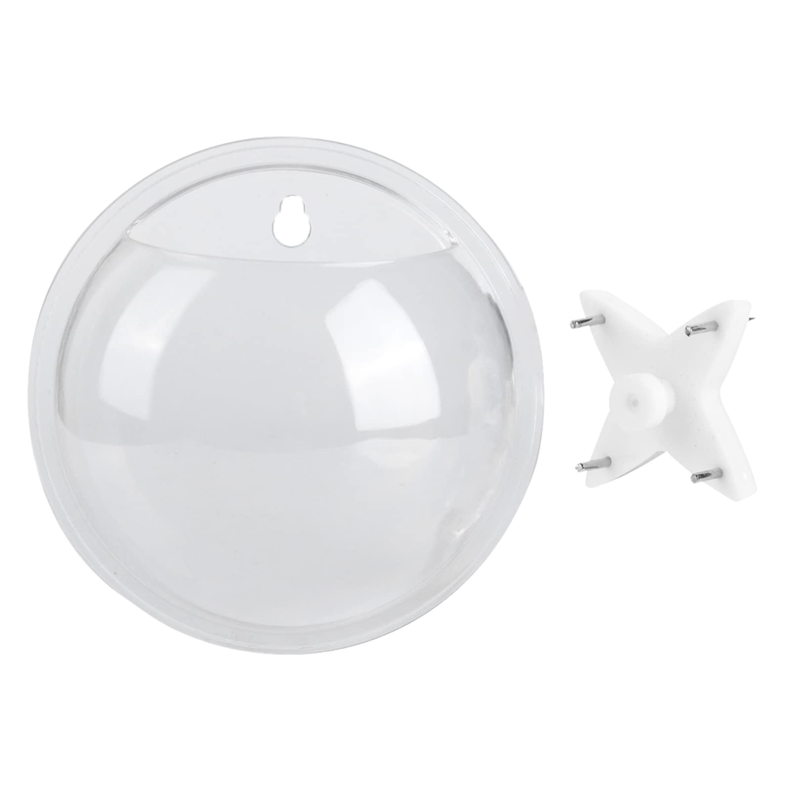 Zerodis Mini Wall Mounted Transparent Fish Tank, Acrylic Small Fish Bowl Aquarium Hanging Decoration 15CM