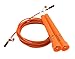 Wacces Premium Quality Adjustable Double Unders High Speed Jump Rope for Boxing, Martial Arts and Fitness (Orange)