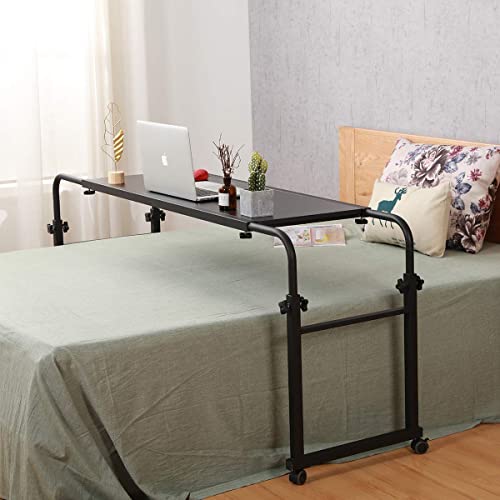 Overbed Table with Wheels Overbed Desk Over Bed Desk King Queen Bed