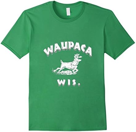 Mens Waupaca Wis T Shirt Wisconsin High Resolution Design Large Grass