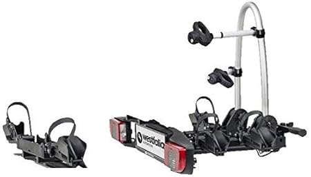 Westfalia BC 60 (Modell 2018) Fahrradträger für Anhängerkupplung inkl. Erweiterungssatz für 3. Fahrrad – Zusammenklappbarer K