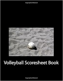 Volleyball Scoresheet Book 100 Pages 50 Sheets Julien - 