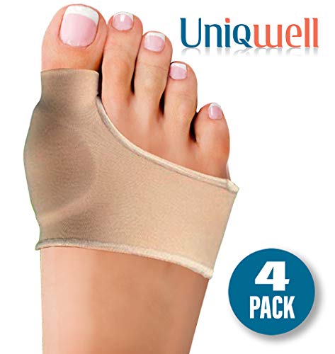 Bunion Toe Corrector | Orthopedic Gel Pad Bunion Pain Relief | Unisex Metatarsal Hammer Toe Pads | Insert Cushion Splint in Shoes | Fits with Socks as Well (4 Pack) (Best Footwear For Bunions)