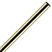 KegWorks 8' Foot Bar Foot Rail Tubing - Polished Brass - 2