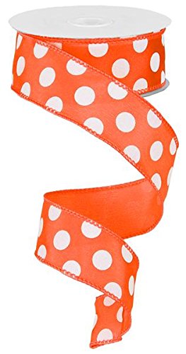 Polka Dot Wired Edge Ribbon (1.5