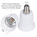 JACKYLED 6-Pack E12 to E26 E27 Adapter Chandelier Light Socket E12 to Medium Socket E26 E27 Converter Bulb Base Adapter Converter