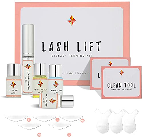 Eyelash Perming Kit, Eyelash Lifting Kit Salon System Eye Lash Lift Kit Long Lasting Eyelash Perm Kit Up to 3 Months, Eyelash Treatment for Curling and Lifting Lashes