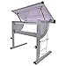 Tangkula Drafting Table Drawing Desk Adjustable Art & Craft Hobby Studio Architect Work (White)
