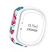 Replacement Watch Bands Adjustable Adorable Wrist Band Soft Silicone Strap Clasp for Garmin vivofit JR Watch Fitness Bands-Small-5.7''/Large-6.7'' (A, 145mm)