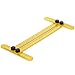 Angleizer Template Tool Ruler Premium, BLENDX Aluminum + SS Material Angle Measurement Tool Heavy Duty Handy Angle Template Tool Ruler for Professional user and DIY-er (Yellow)