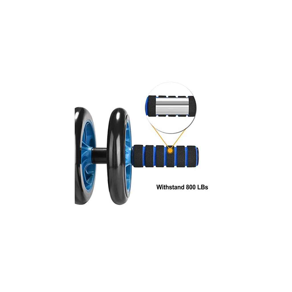 Bodylastics Resistance Bands, Ab Roller With Knee Mat, Core Sliders