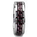 King Will 8mm Tungsten Carbide Red Black Carbon Fiber Inlay Men's Ring Wedding Band