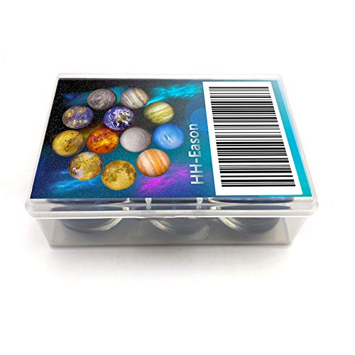 12 Planetary Series Fridge Magnets Beautiful Glass Creative Pushpins for Whiteboard Office Calendar Decorative Popular Home Wall Décor Set (12 Planetary)