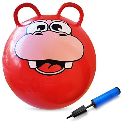 Animal Hopper Ball 20inch Bouncy Ball with 2 Handles Pump Included
