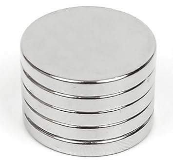 UNS Dynamics Nickel Coated Neodymium Disc Magnets (12mmx3mm) - Pack of 5