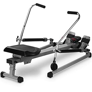 XYF Indoor Rower Rowing Machine For Home Use Home Fitness Gyms Multifunctional Home Sports Equipment Build Muscle, Shape Your Body Can Bear 120kg (Color : Black, Size : 112 * 73 * 75cm)