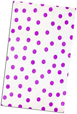 6" x 9" Designer Series -FLAT Poly Mailers, Self Sealing Envelopes (400, Purple PolkaDot)