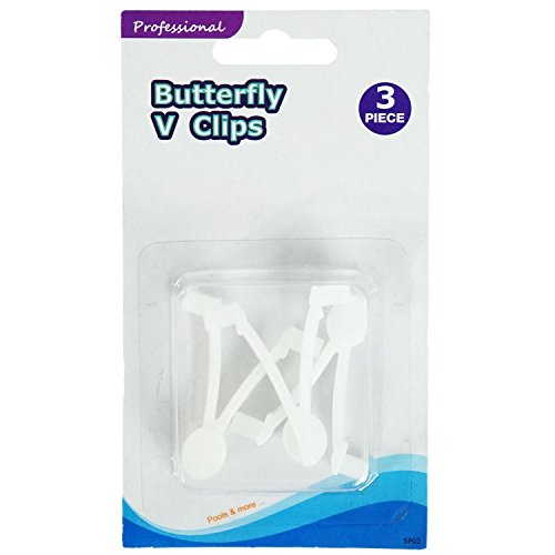 Pool Central2" Quick Snap Replacement Butterfly Clips - Set of 3