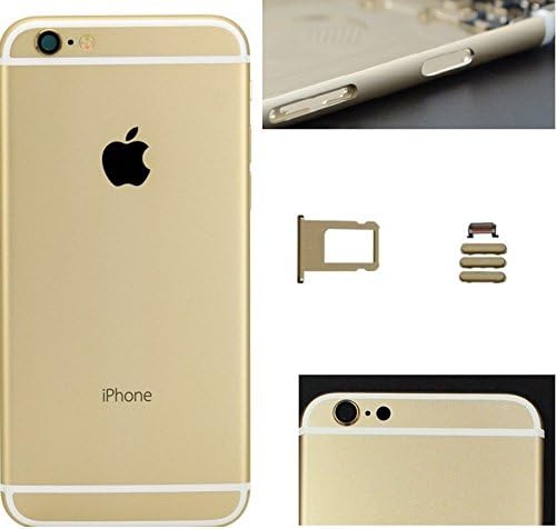 iPhone 6s Full Assembly Housing iPhone Health(TM) Rear Housing Back Metal Cover Case Battery Door Complete Full Assembly Accessories Replacement Part Apple iPhone 6s 4.7 inch (Gray)