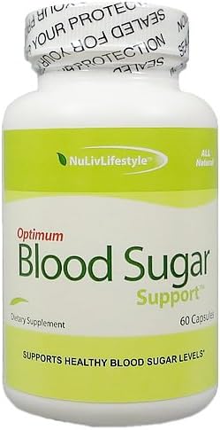 Optimum Blood Sugar Support - an all-natural supplement that balances blood glucose levels [1 bottle, 60 vegetable capsules]