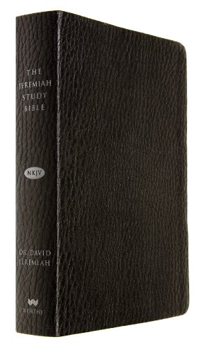 The Jeremiah Study Bible, NKJV: Black LeatherLuxeTM w/thumb index