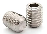 50Pcs M2.5 x 3mm Stainless Steel Hex Socket Set Grub Screws Headless Cup Point...