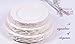 Silver Spoons Disposable Dinnerware Set|Vintage Collection, 10 Servings, Cream