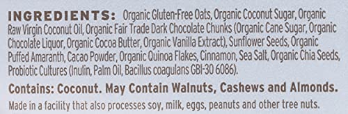 PURELY ELIZABETH, CHOCOLATE SEA SALT, ANCIENT GRAIN GRANOLA WITH PROBIOTICS, GLUTEN-FREE, NON-GMO (8OZ BAG)