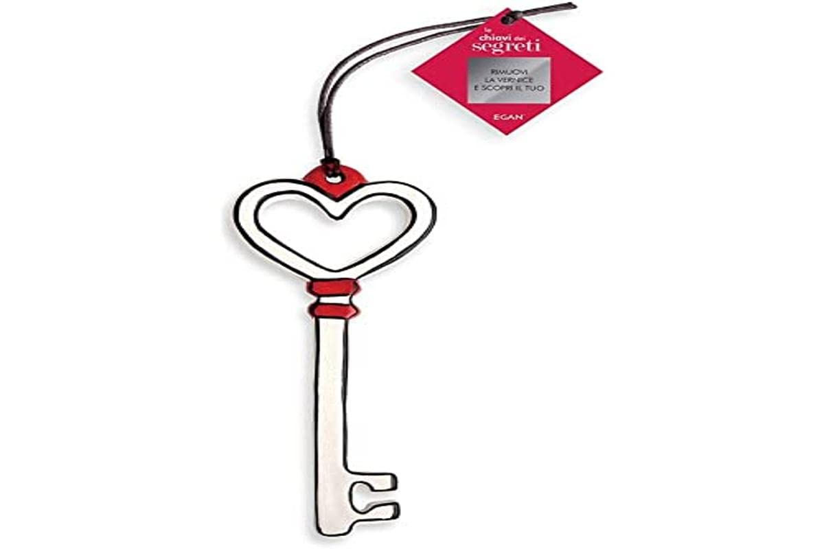 Egan Key Ceramic, White and Red, Unique