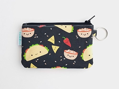 Keychain ID Wallet for Women Taco Handmade