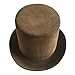 luyaoyao Brown Circus Faux Leather Steampunk Top Hat …