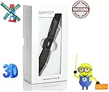 3D Printing Pen - The Ultimate Air Drawing Kit - Professional Innovative Design LED Screen Handheld Craft Art Doodler + 4 Colors Shovel & Free Templates to Download - Next Generation Scribbler 3Dpen