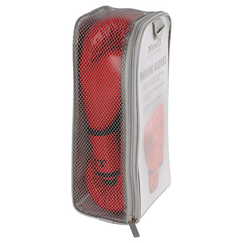 MAXIT Boxing Gloves for Training Kickboxing Punching Bag Mitt Sparring MMA Muay Thai or Fighting Sports - Red 12oz - Thumbnail 5