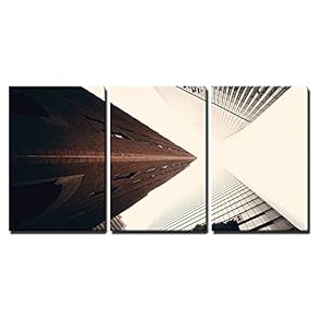 3 Piece Canvas Wall Art - Sunny Crimson Red Tulip Flowers Field and Bicycle, Holland - Modern Home Art Stretched and Framed Ready to Hang - 16"x24"x3 Panels