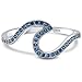 Oxford Diamond Co Sterling Silver Cute Wave Design .925 Sterling Silver Ring Sizes 2-12 (11)