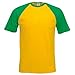 Fruit Of The Loom Mens Short Sleeve Baseball T-Shirt