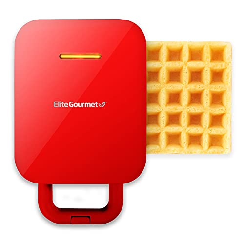 Elite Gourmet EWM1500R Electric 3in1 Nonstick 1Inch Thick Belgian