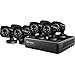 Swann - PRO SERIES HD 8-Channel, 8-Camera Outdoor Wired 500GB DVR Surveillance System - Black