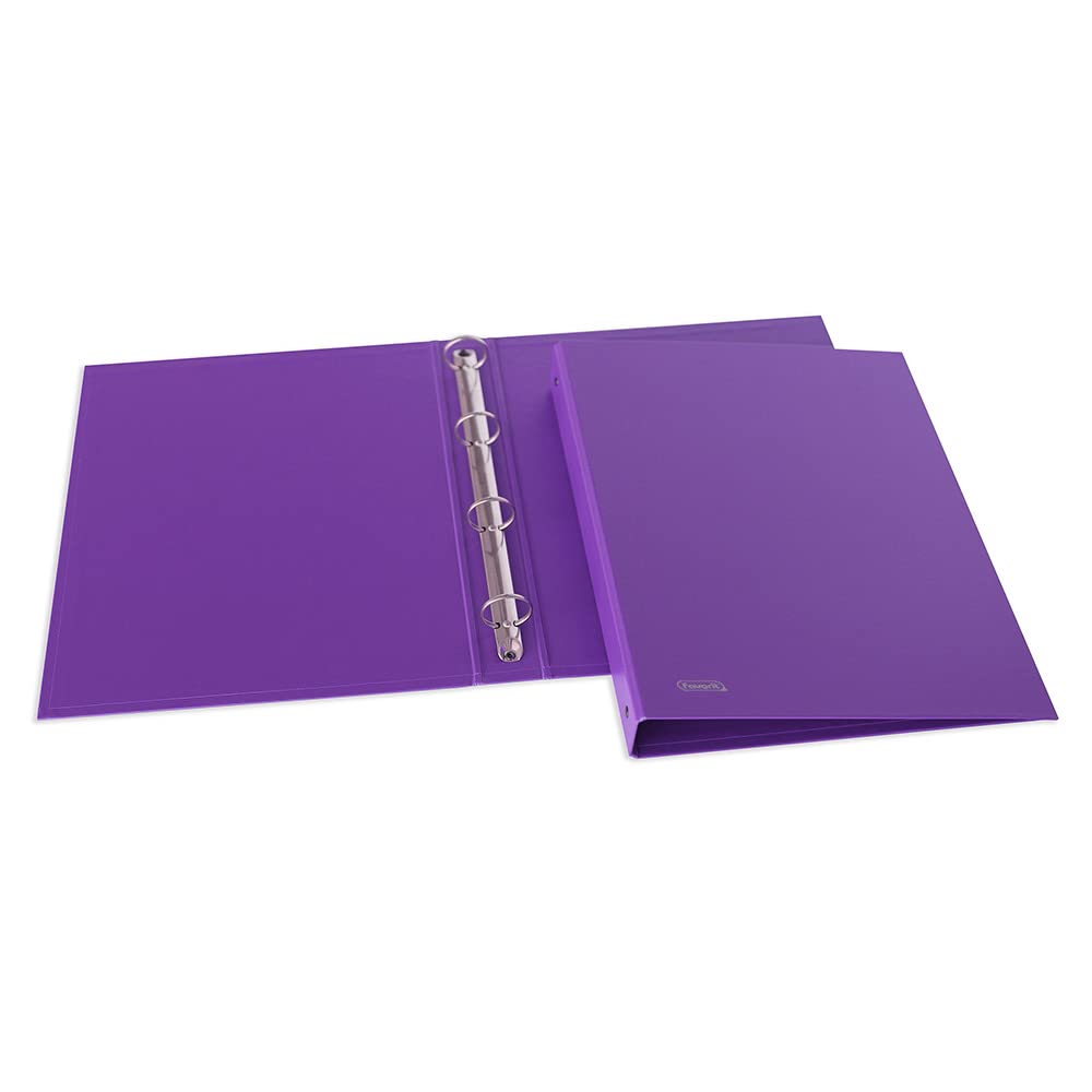 Favorit Sprint 22 x 30 cm Cardboard Ring Binder with 4 Round Rings, 30 mm, Purple