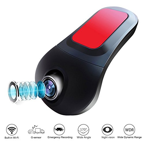 Small-eye car dash cam with wifi, car dvr camera app su…