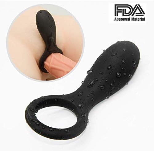 Black Strong Vibration 6 Speed Silicone Co Ckring